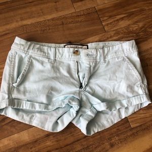 Blue Abercrombie and Fitch shorts